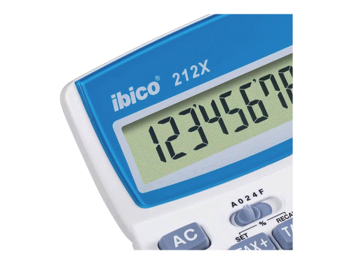 ibico® 212X Tischrechner weiss/blau