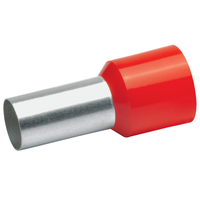 Klauke Aderendhuelse n. DIN 35qmm 18mm rot VZ isoliert Klauke Aderendhuelse n. DIN 35qmm 18mm rot VZ isoliert
