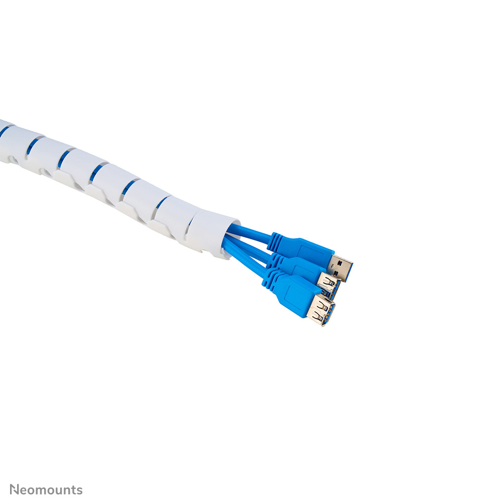 NEOMOUNTS Spiral Cable Wrap 25mm multiple cables white