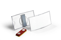 25 DURABLE Konvex Namensschilder mit Magnet 7,5 x 4,0 cm