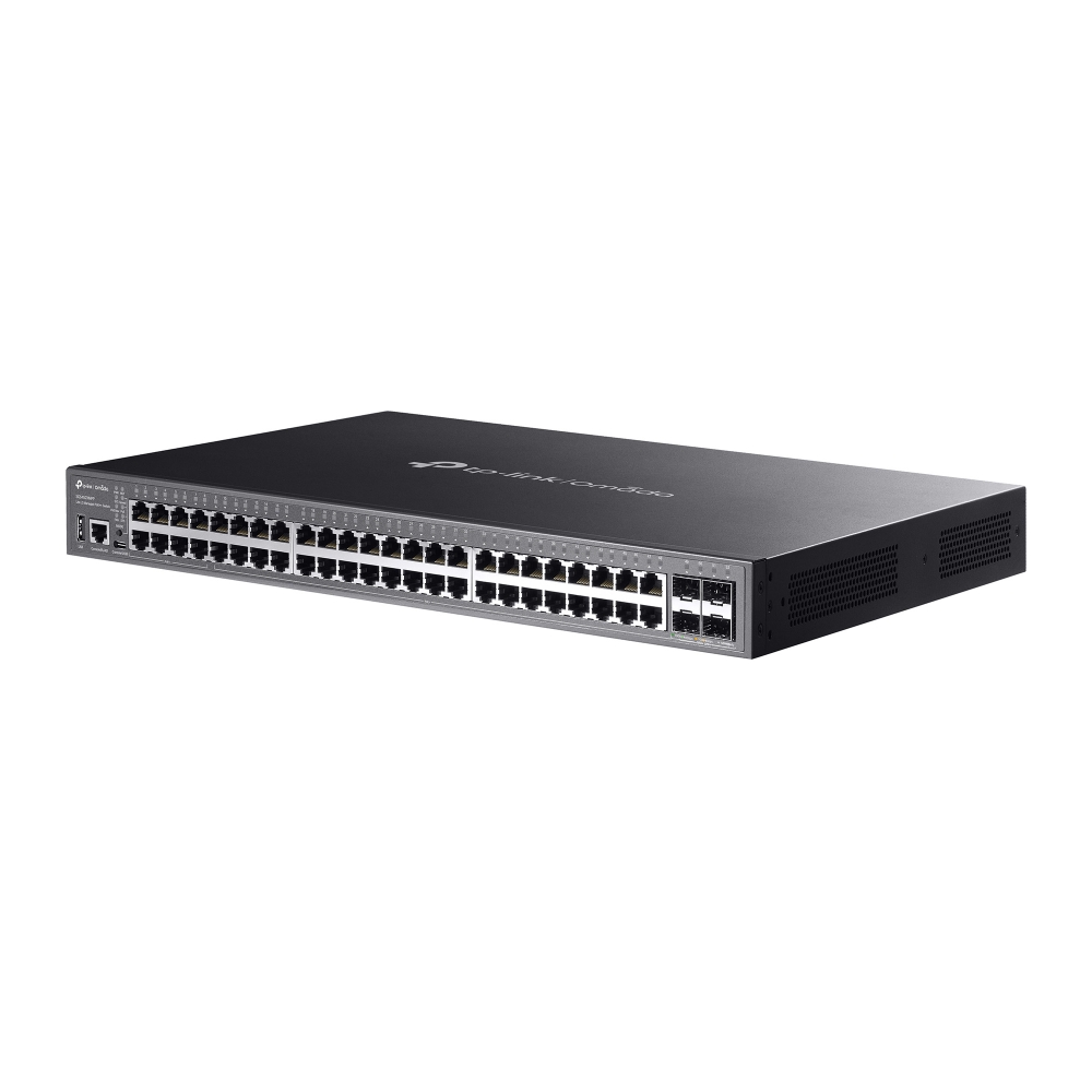 TPLINK SG5452XMPP Omada 48Port Gigabit Stackable Lite L3 Managed PoE Switch with 4 10G Slots