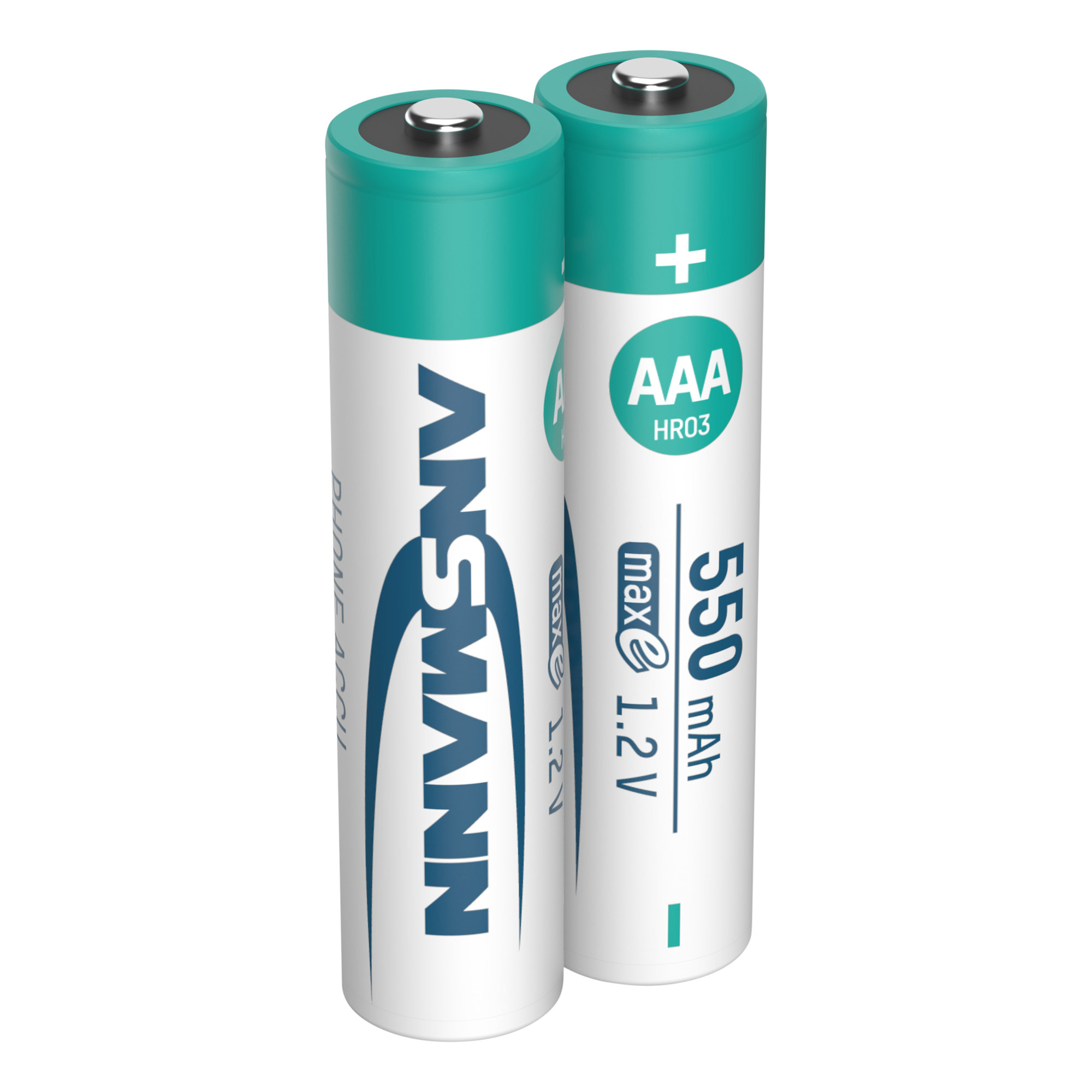 ANSMANN Akkus NiMH Micro AAA 550 mAh, 2 St