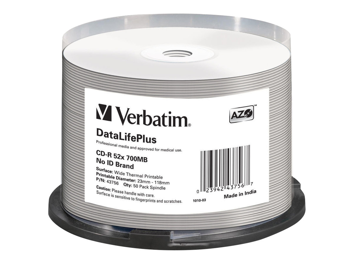 VERBATIM CDR80 700MB 52x TW (50) CB