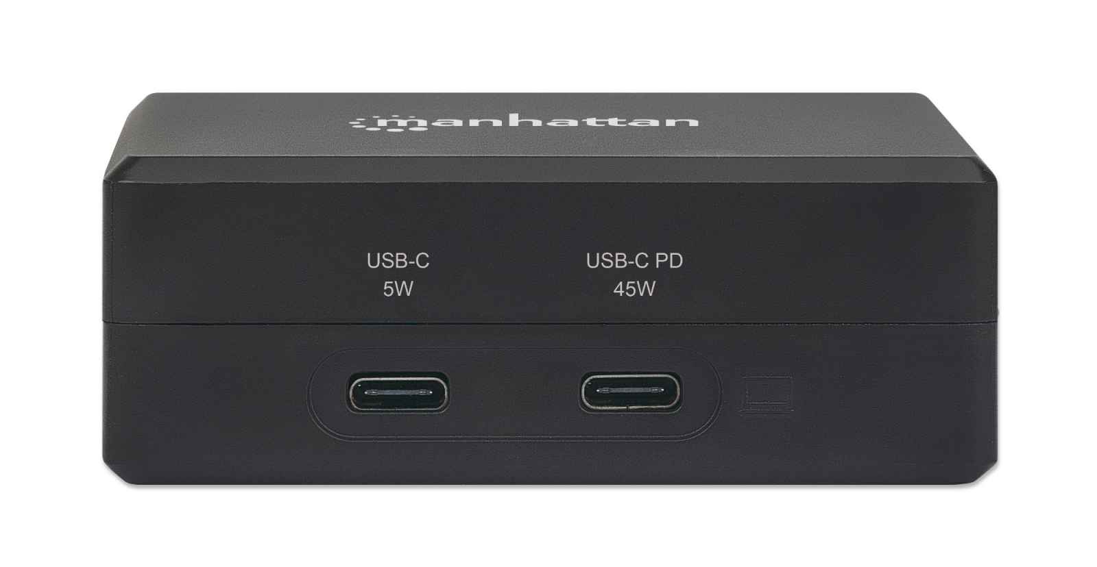 MANHATTAN Smart Video Power DeliveryLadehub 1x HDMI 1x USBC PD 45W 1x USBC 5V1A 2x USB 32 Gen 1 Typ A Port internes Netzteil