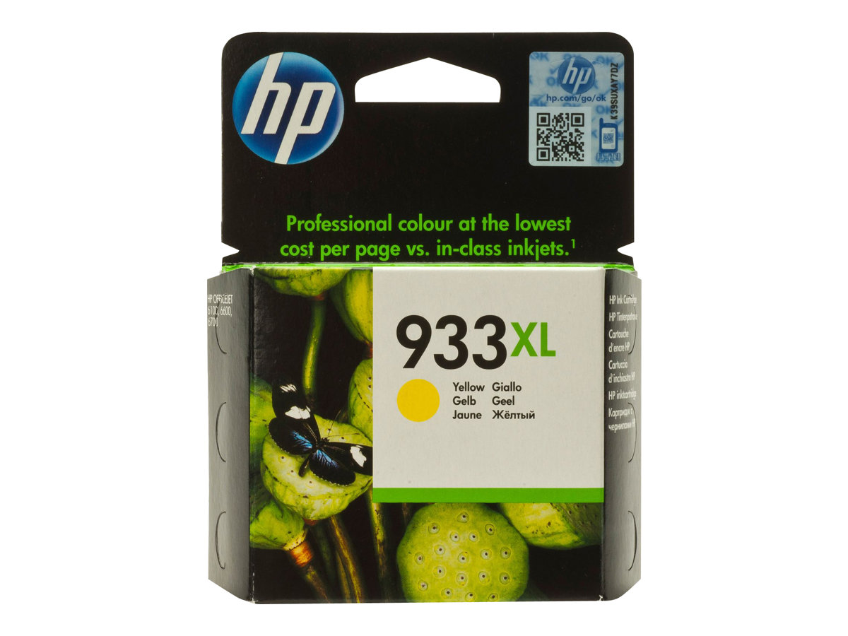 HP 933XL original Ink cartridge CN056AE BGX yellow high capacity 825 pages 1-pack Officejet HP 933XL original Ink cartridge CN056AE BGX yellow high capacity 825 pages 1-pack Officejet