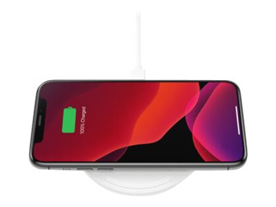 10W Wireless Charging Pad mit Micro-USB Kabel & NT weiß