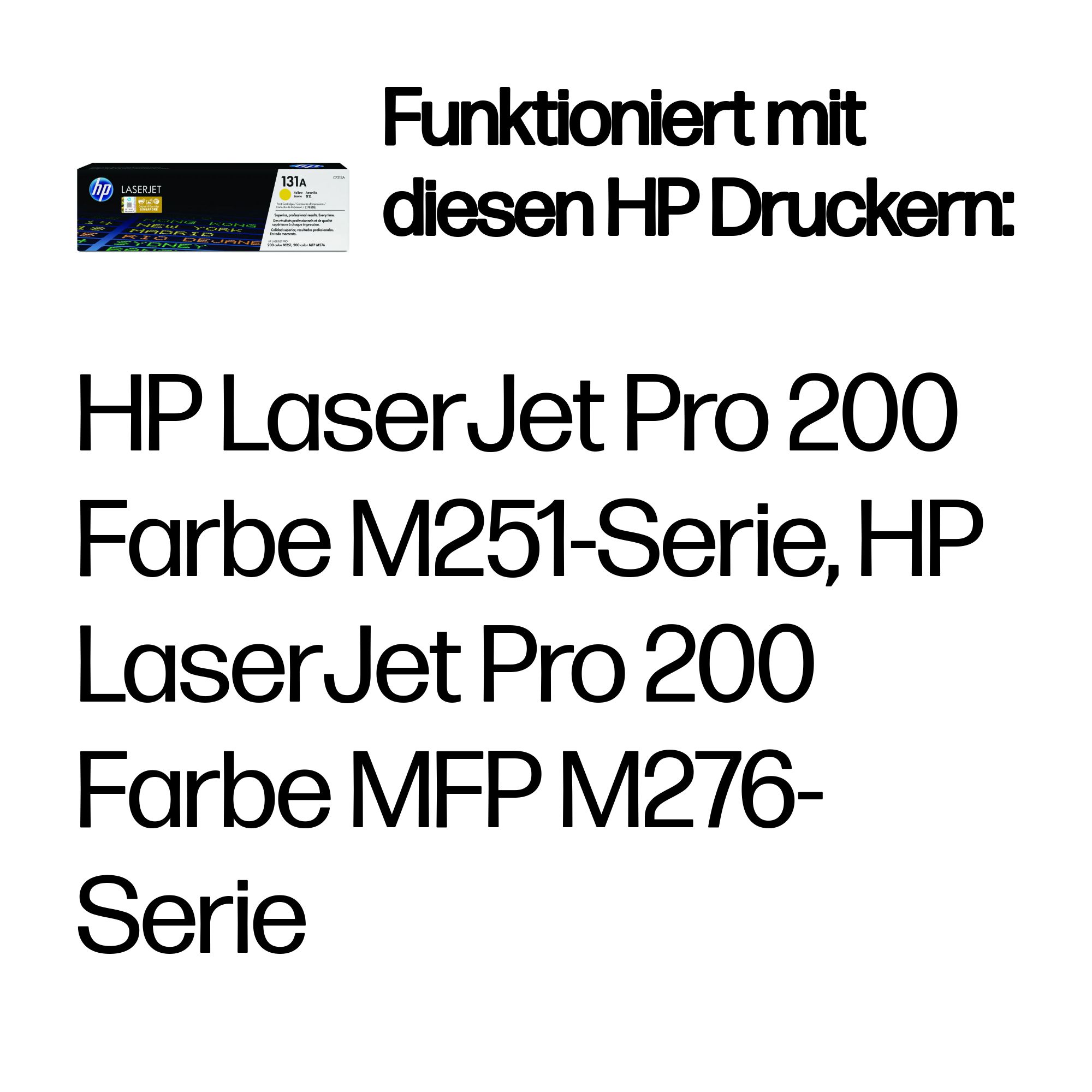 HP 131A CF212A gelb Tonerkartusche