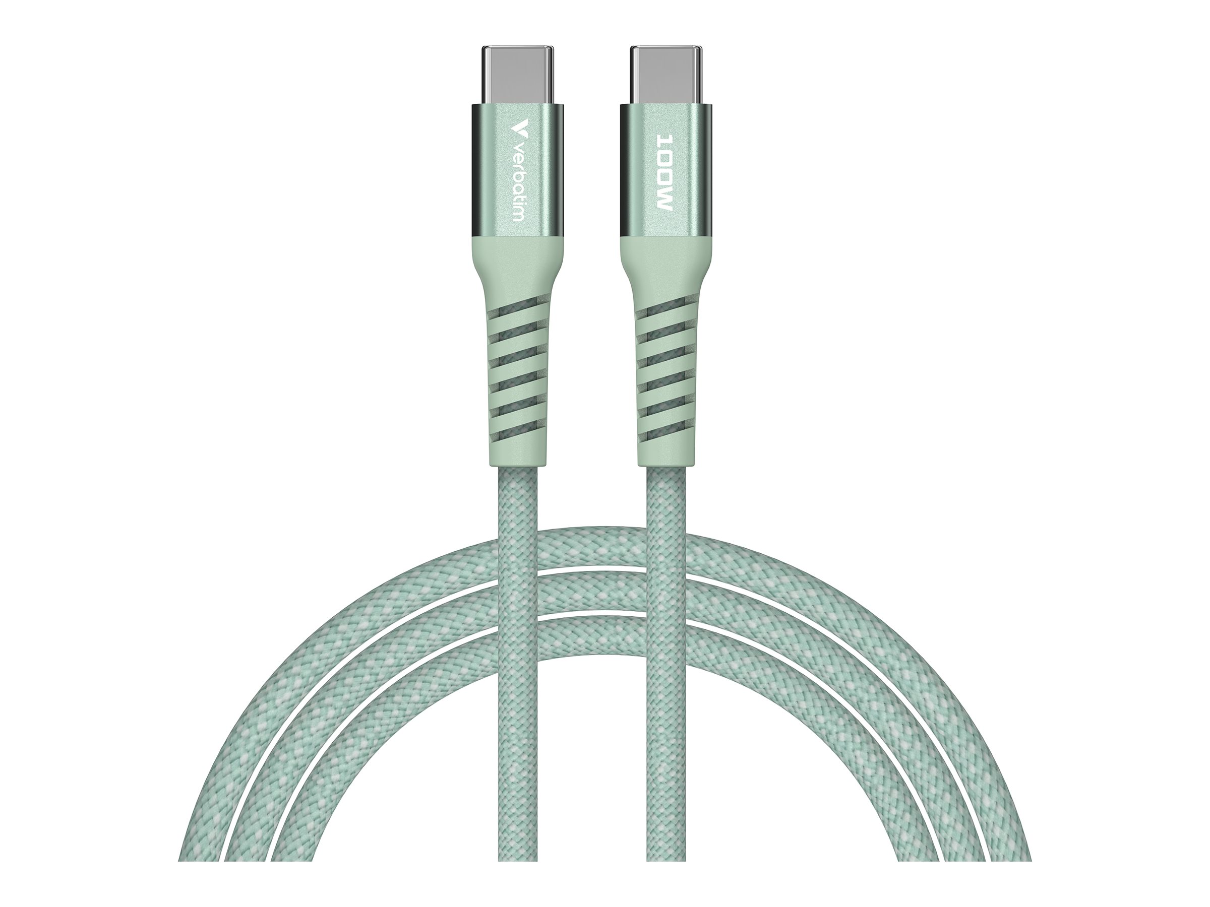 Verbatim Sync & Charge USB-C auf USB-C 100W Magnetisches Kabel - 120cm Gruen Verbatim Sync & Charge USB-C auf USB-C 100W Magnetisches Kabel - 120cm Gruen