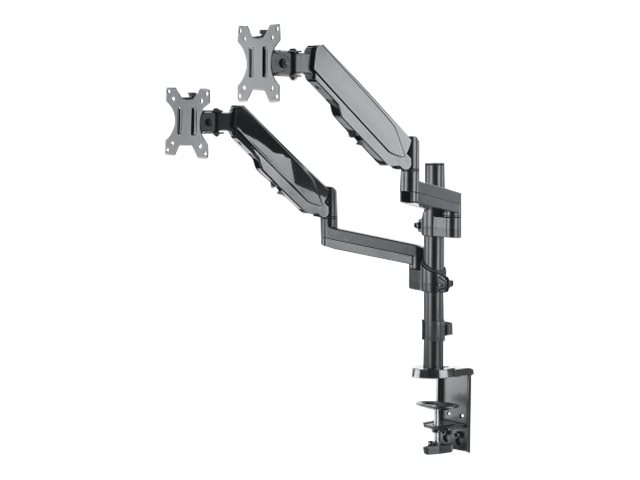 MANHATTAN Tischhalterung mit Gasdruckfeder und Kugelgelenk fuer zwei Monitore von 48,18-81,28cm 17Z-32Z und bis zu 8kg pro Arm MANHATTAN Tischhalterung mit Gasdruckfeder und Kugelgelenk fuer zwei Monitore von 48,18-81,28cm 17Z-32Z und bis zu 8kg pro Arm
