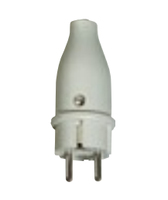 Merten PVC-Stecker SCHUKO 125463 PVC-SCHUKO-Stecker grau