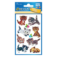 AVERY Zweckform Aufkleber 4346 Katzen, 30 Etiketten AVERY Zweckform Aufkleber 4346 Katzen, 30 Etiketten