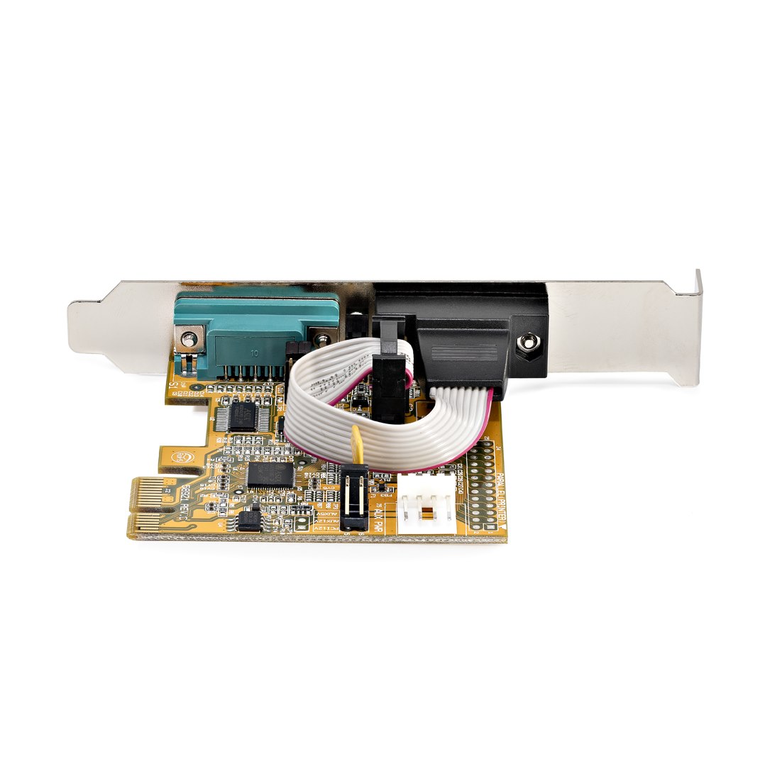 STARTECHCOM 2 Port PCI Express Serielle Schnittstellenkarte PCIe auf RS232 Karte Serielle Adapter Karte Erweiterungskarte COM Ret