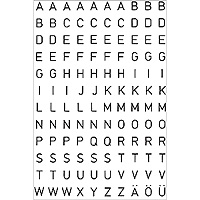 HERMA Klebebuchstaben 4154 Buchstaben A-Z, schwarz, 240 Etiketten