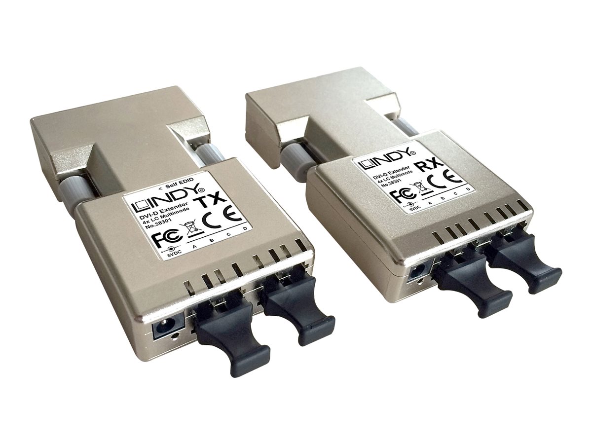 LINDY DVI-D Extender 500m Fiber/LWL 2x Duplex LC Multimode 1920x1200 LINDY DVI-D Extender 500m Fiber/LWL 2x Duplex LC Multimode 1920x1200