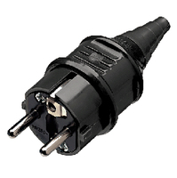 Mennekes Stecker SCHUKO 10754 16A2P+E 230V schwarz IP44