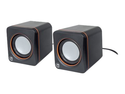 MANHATTAN 2600 Lautsprechersystem Voller Stereoklang und kompaktes Format optimal fuer das mobile Musikerlebnis