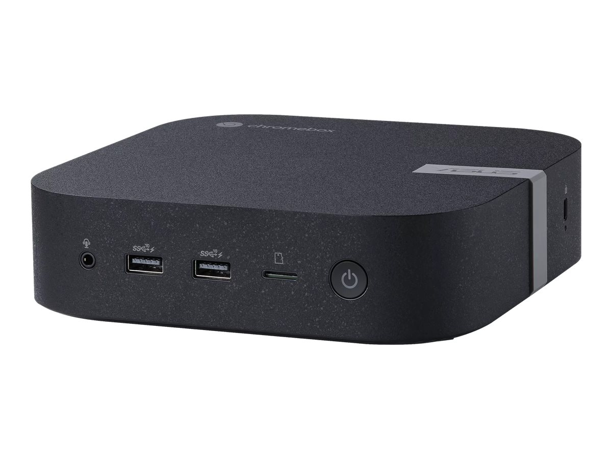 ASUS Chromebox 5 SC002UN - Mini-PC - 1 x Celeron 7305 / 1.1 GHz - RAM 4 GB - SSD 128 GB - NVMe - UHD Graphics - 1GbE, 2.5GbE, Bluetooth 5.2, Wi-Fi 6E - WLAN: Bluetooth 5.2, 802.11a/b/g/n/ac/ax (Wi-Fi 6E)