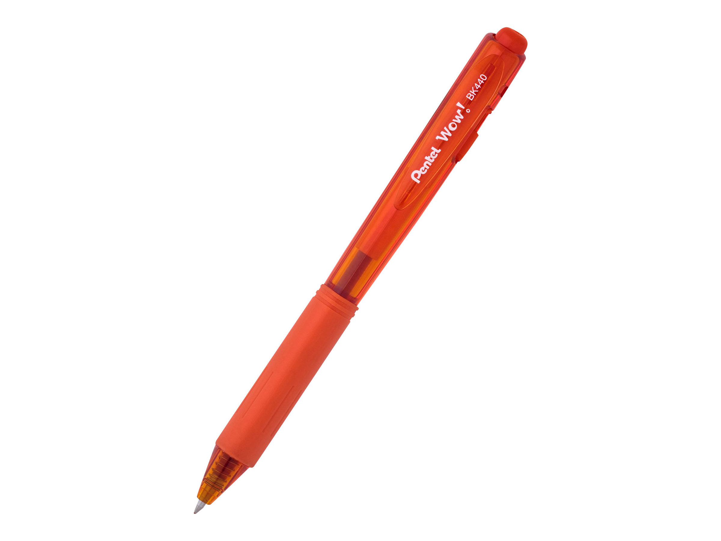 Pentel Kugelschreiber BK440 orangetransparent, Schreibfarbe orange, 1 St