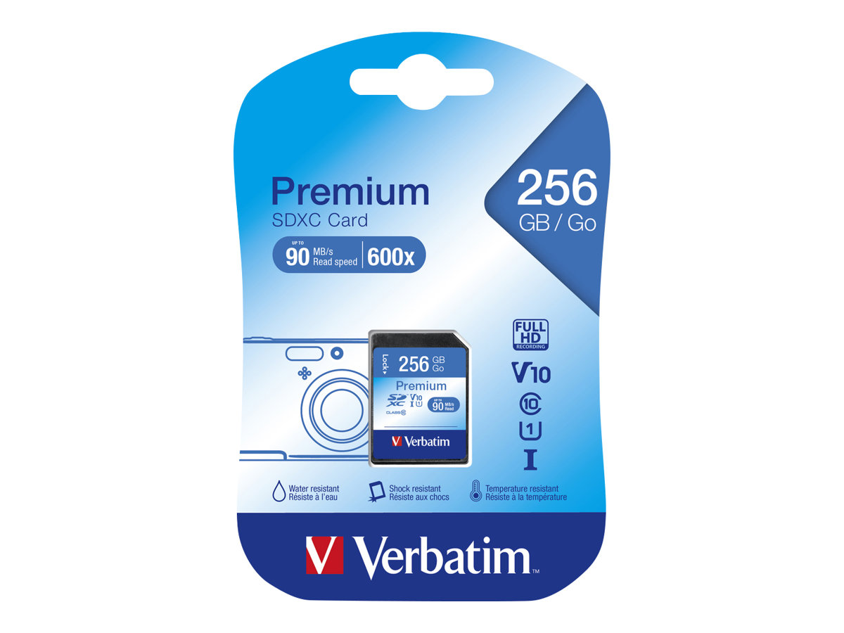 verbatim Speicherkarte SDXC-Card Premium 256 GB
