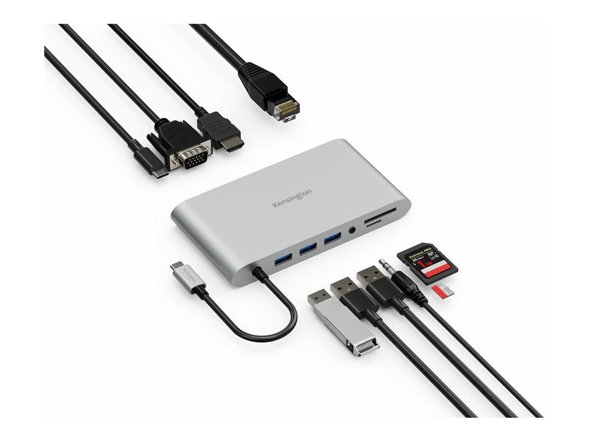 KENSINGTON UH1440P Mobile USB-C 8-in-1 Dockingstation