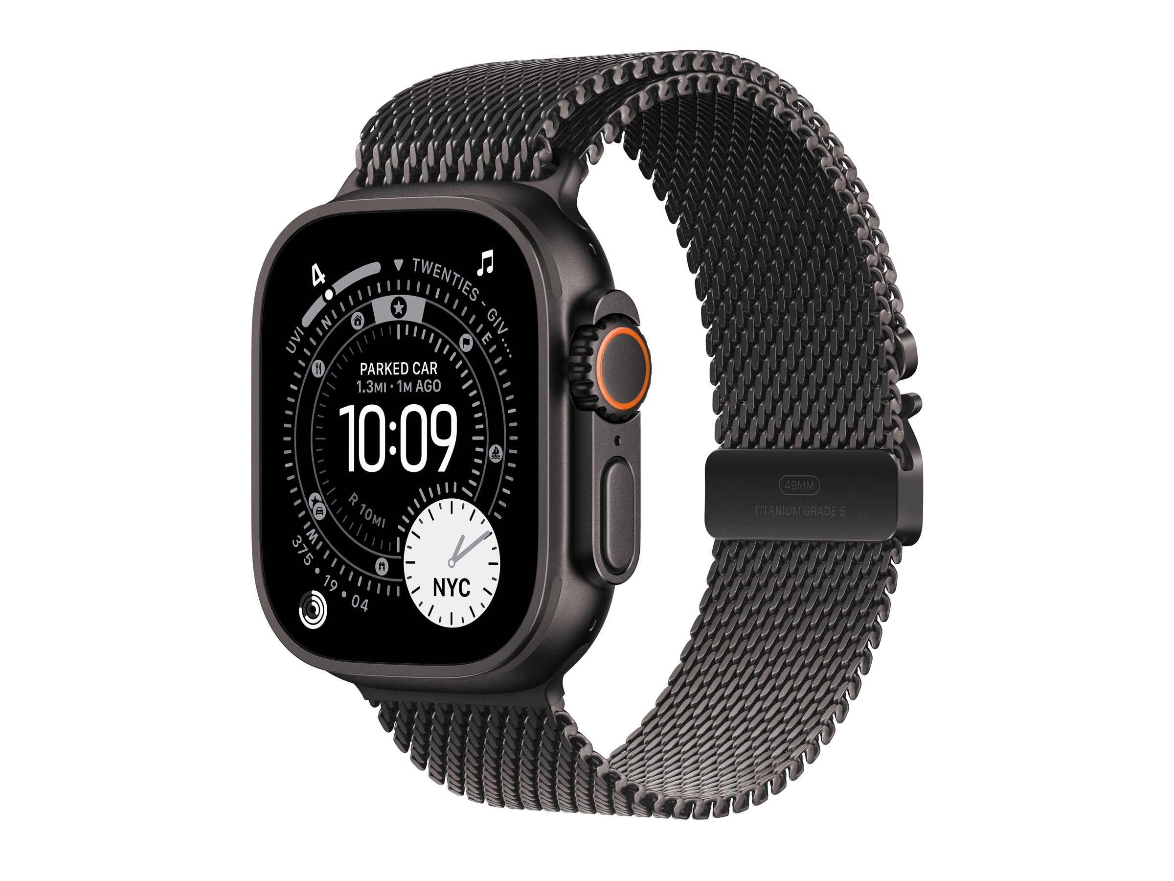 APPLE Watch Ultra 3 GPS + Cellular 49mm Black Titanium Case with Black Titanium Milanese Loop - Medium APPLE Watch Ultra 3 GPS + Cellular 49mm Black Titanium Case with Black Titanium Milanese Loop - Medium