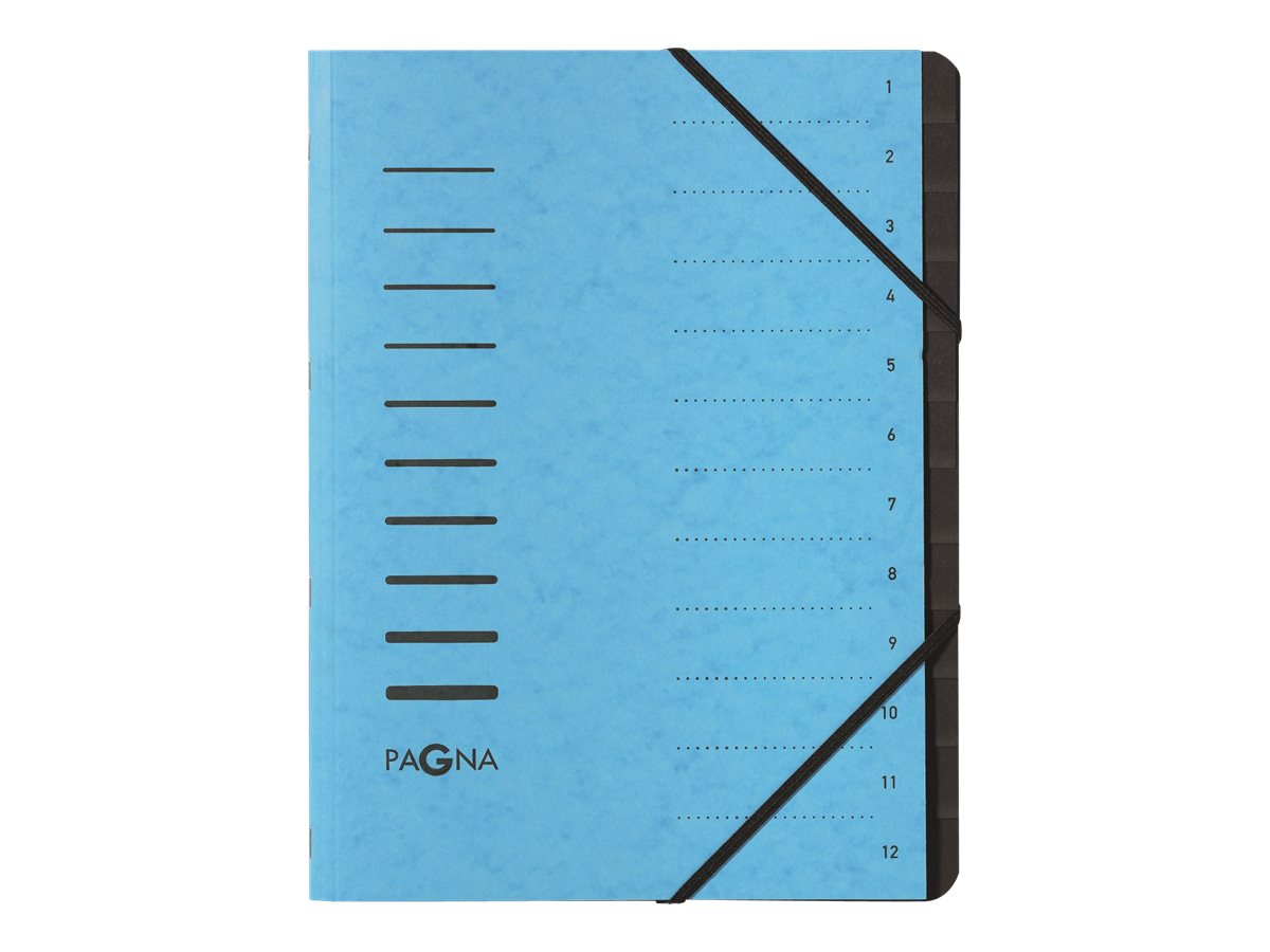 PAGNA Ordnungsmappe 12 Faecher blau PAGNA Ordnungsmappe 12 Faecher blau