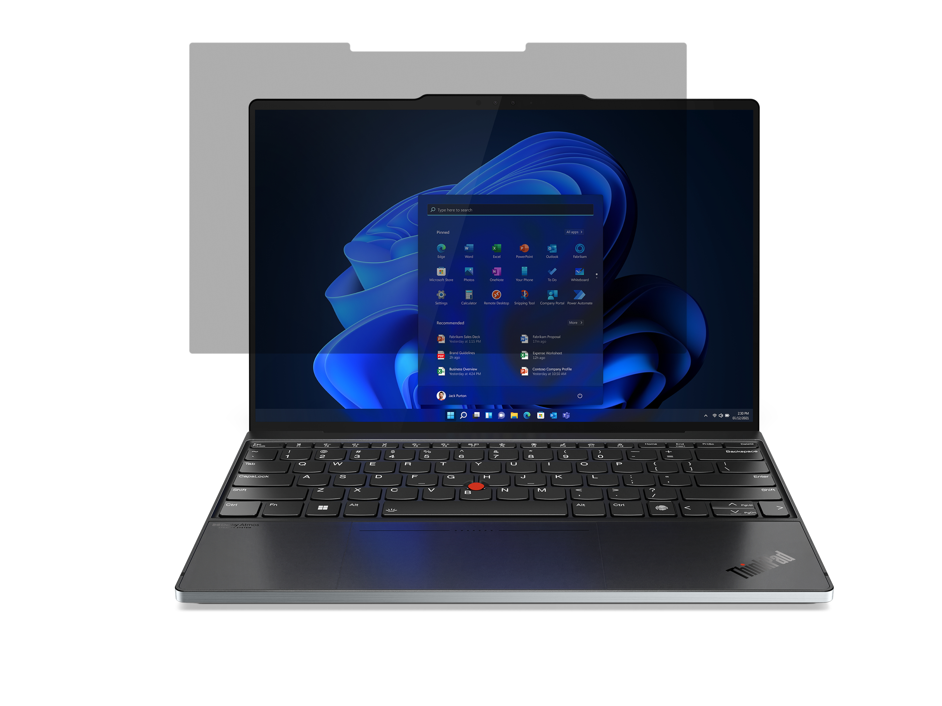 Lenovo Premium Clarity Privacy Filter 13,3 Zoll Z13