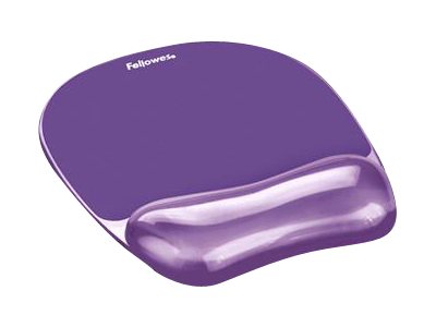Fellowes Mousepad mit Handgelenkauflage Crystals Gel violett