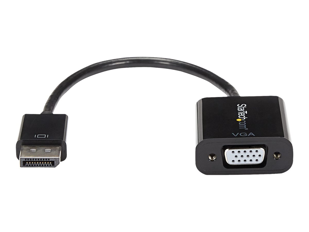 Startech Displayport 1.2 Kabel 0,1m DP zu VGA schwarz