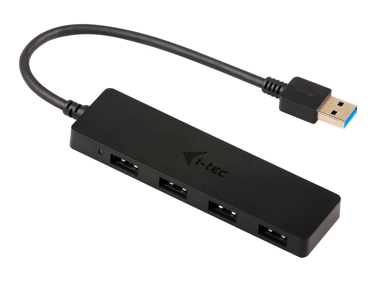 I-TEC USB 3.0 Slim Passive HUB 4 Port ohne Netzteil, ideal fuer Notebook Ultrabook Tablet PC Unterstuetzt Win und Mac OS Schwarz I-TEC USB 3.0 Slim Passive HUB 4 Port ohne Netzteil, ideal fuer Notebook Ultrabook Tablet PC Unterstuetzt Win und Mac OS Schwarz