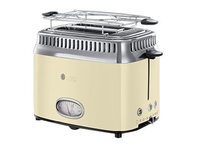 Russell Hobbs Retro Vintage Cream Toaster CremeEdelstahl