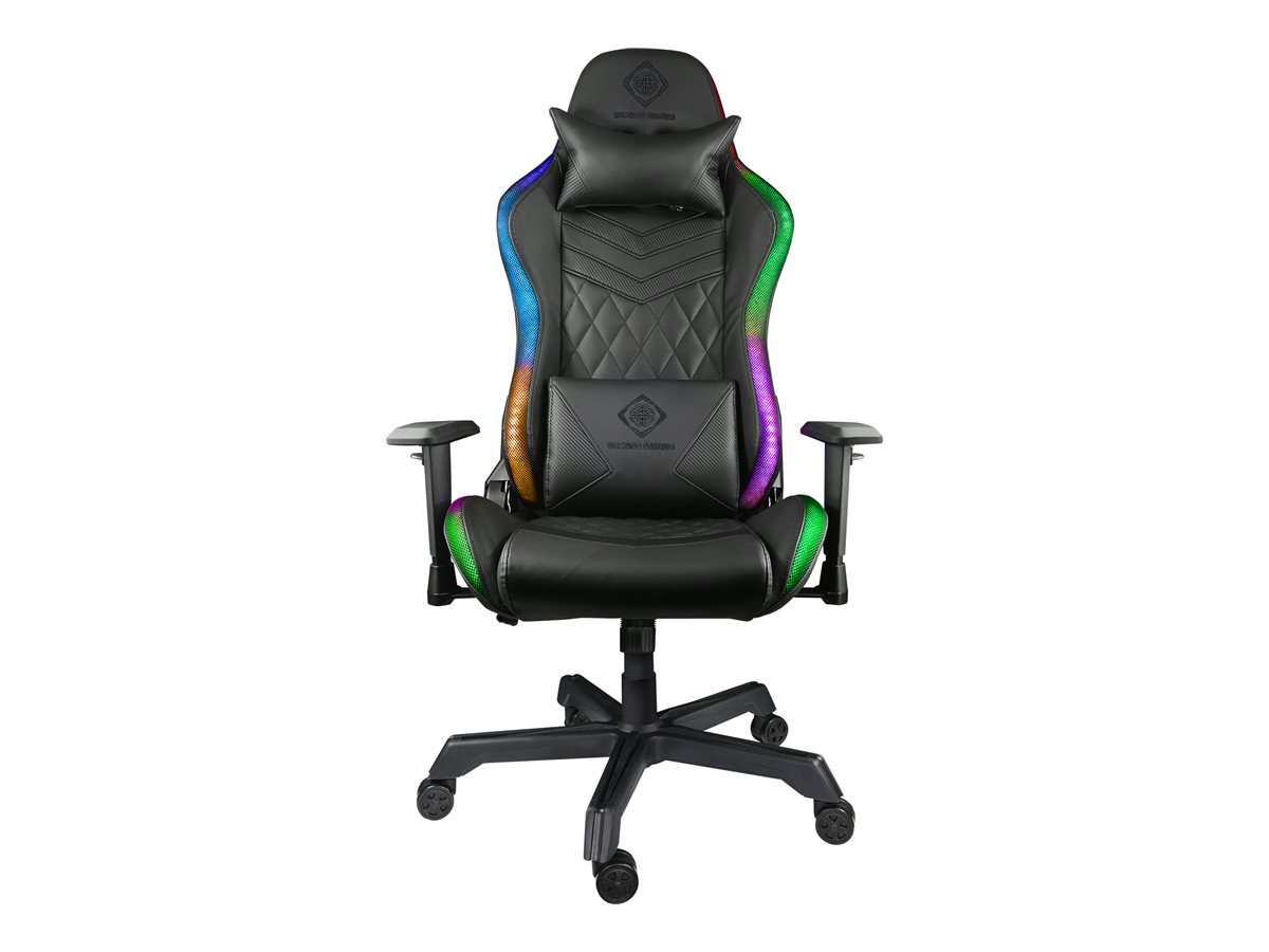 Deltaco GAM080 Gamingstuhl Kunstleder m RGB LED schwarz