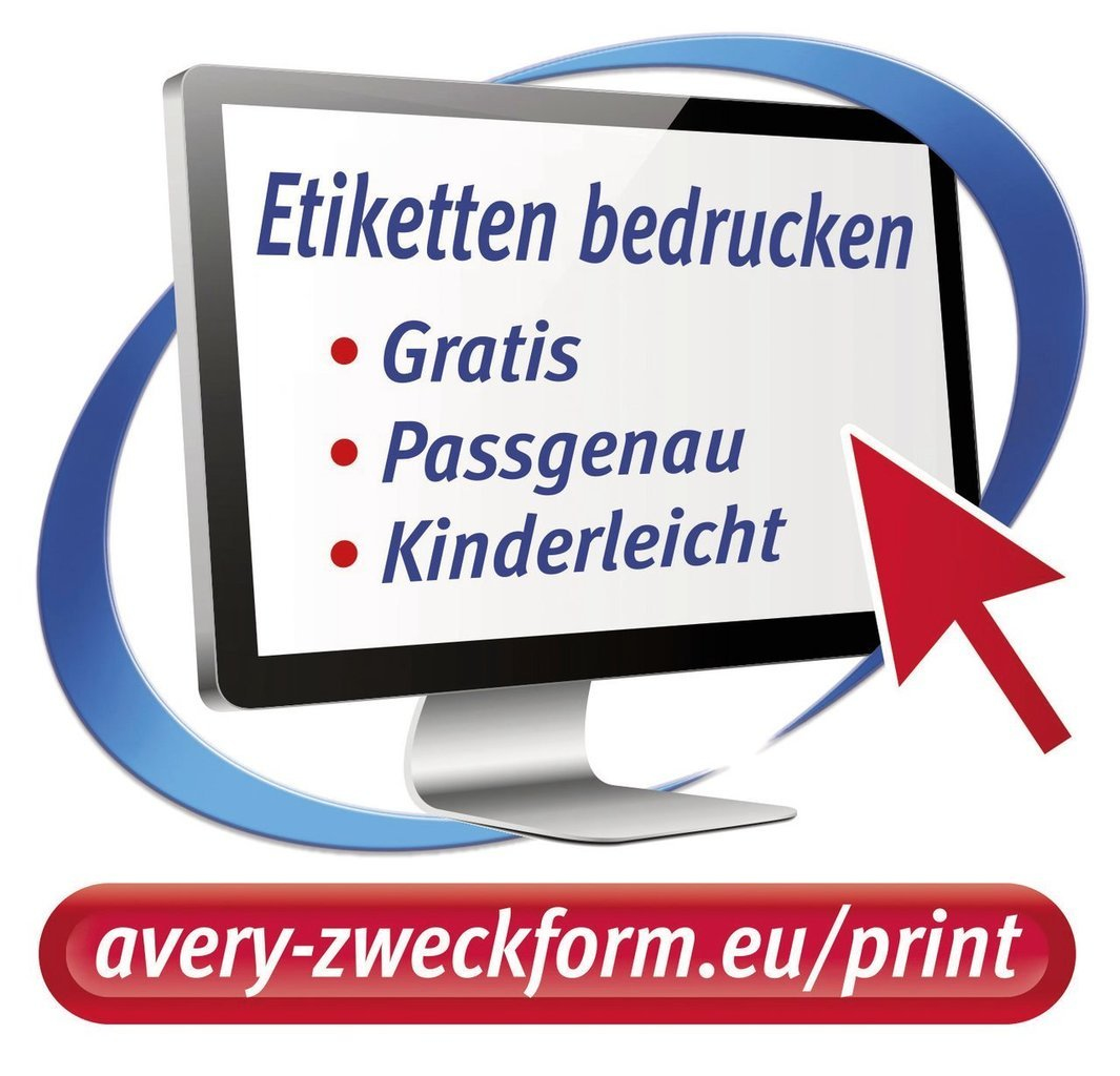 7.875 AVERY Zweckform Etiketten L6019REV-25 weiss 10,0 x 10,0 mm