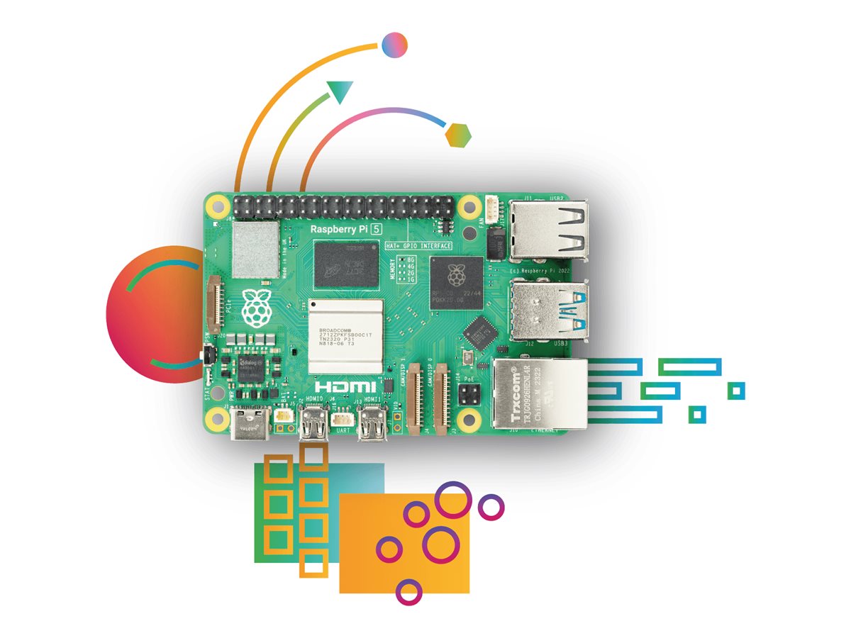 Raspberry PI 5 B 4GB RAM Einplatinenrechner - Broadcom BCM2712 / 2.4 GHz
