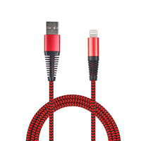 2GO USB Ladekabel - rot - 100cm fÃ¼r Apple Lightning