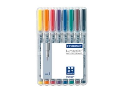 STAEDTLER Lumocolor Folienstifte-Set farbsortiert non-permanent 8 St. STAEDTLER Lumocolor Folienstifte-Set farbsortiert non-permanent 8 St.