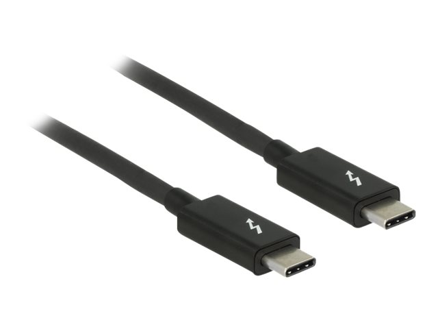 DELOCK Kabel Thunderbolt 3 USB-C Stecker > USB-C Stecker passiv 1,0 m 5 A 20 Gb/s schwarz DELOCK Kabel Thunderbolt 3 USB-C Stecker > USB-C Stecker passiv 1,0 m 5 A 20 Gb/s schwarz