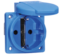 Bals Schutzkontakt-Anbausteckdose blau 16A 250V Bals Schutzkontakt-Anbausteckdose blau 16A 250V