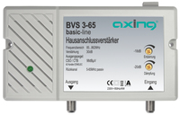 Axing Hausanschlussverstaerker BVS 3-65 30dB 98 dBV Rueckkanal 5-65 Axing Hausanschlussverstaerker BVS 3-65 30dB 98 dBV Rueckkanal 5-65