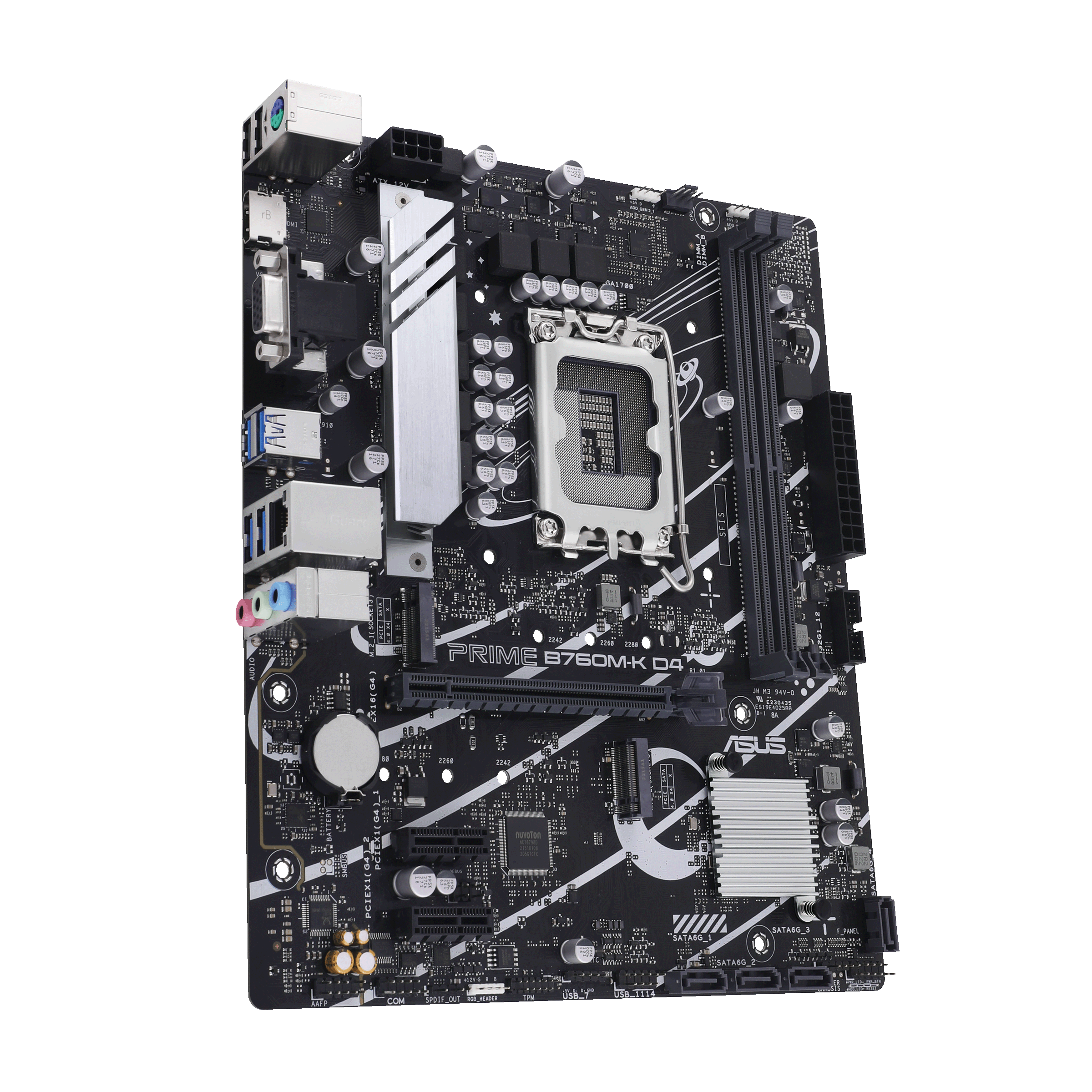 ASUS PRIME B760MK D4 LGA1700 microATX MB 2xDDR4 4xSATA 2xM2 1xDSub 1xHDMI 20