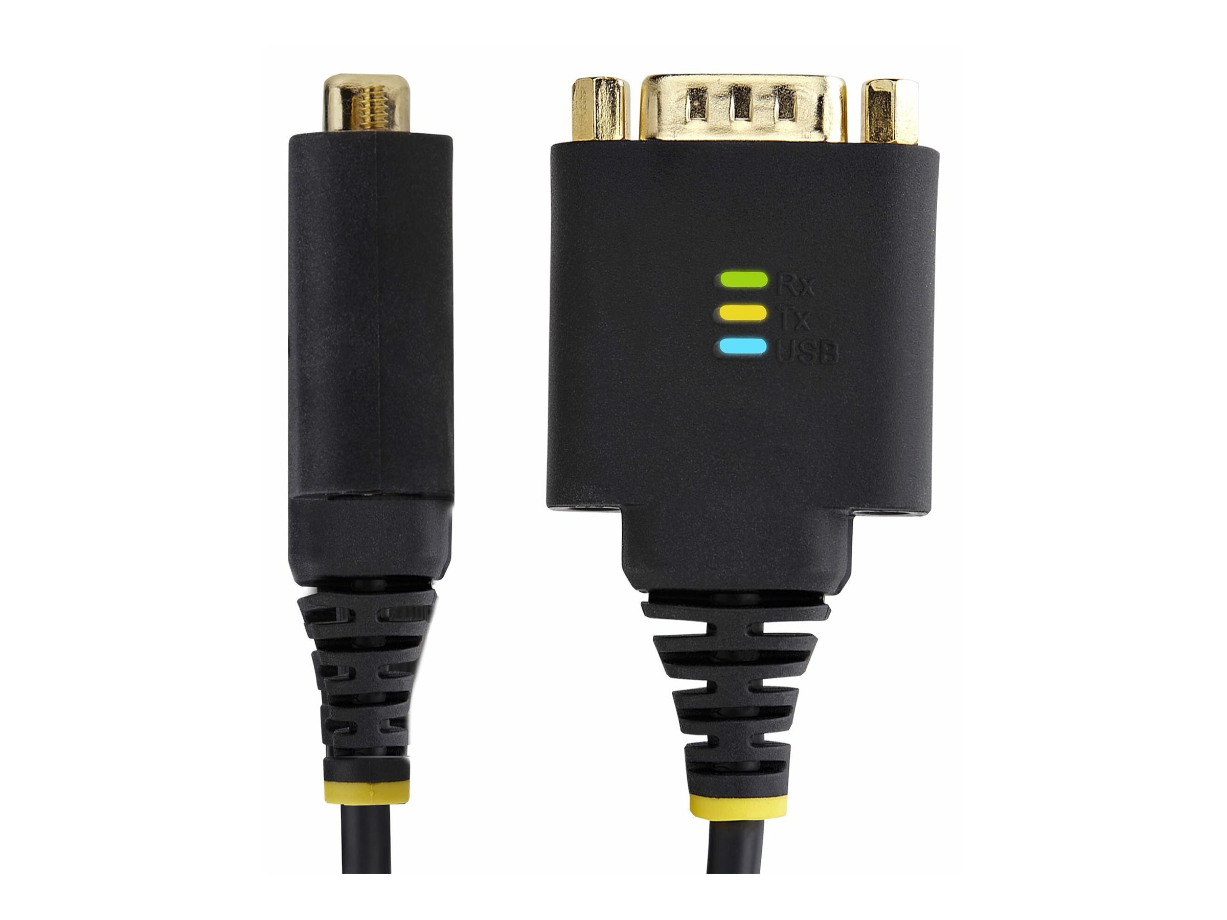 STARTECH.COM 30cm USB auf Seriell Adapter COM-Retention FTDI USB-A zu DB9 Kabel USB RS232 Wechselbare Schrauben/Muttern