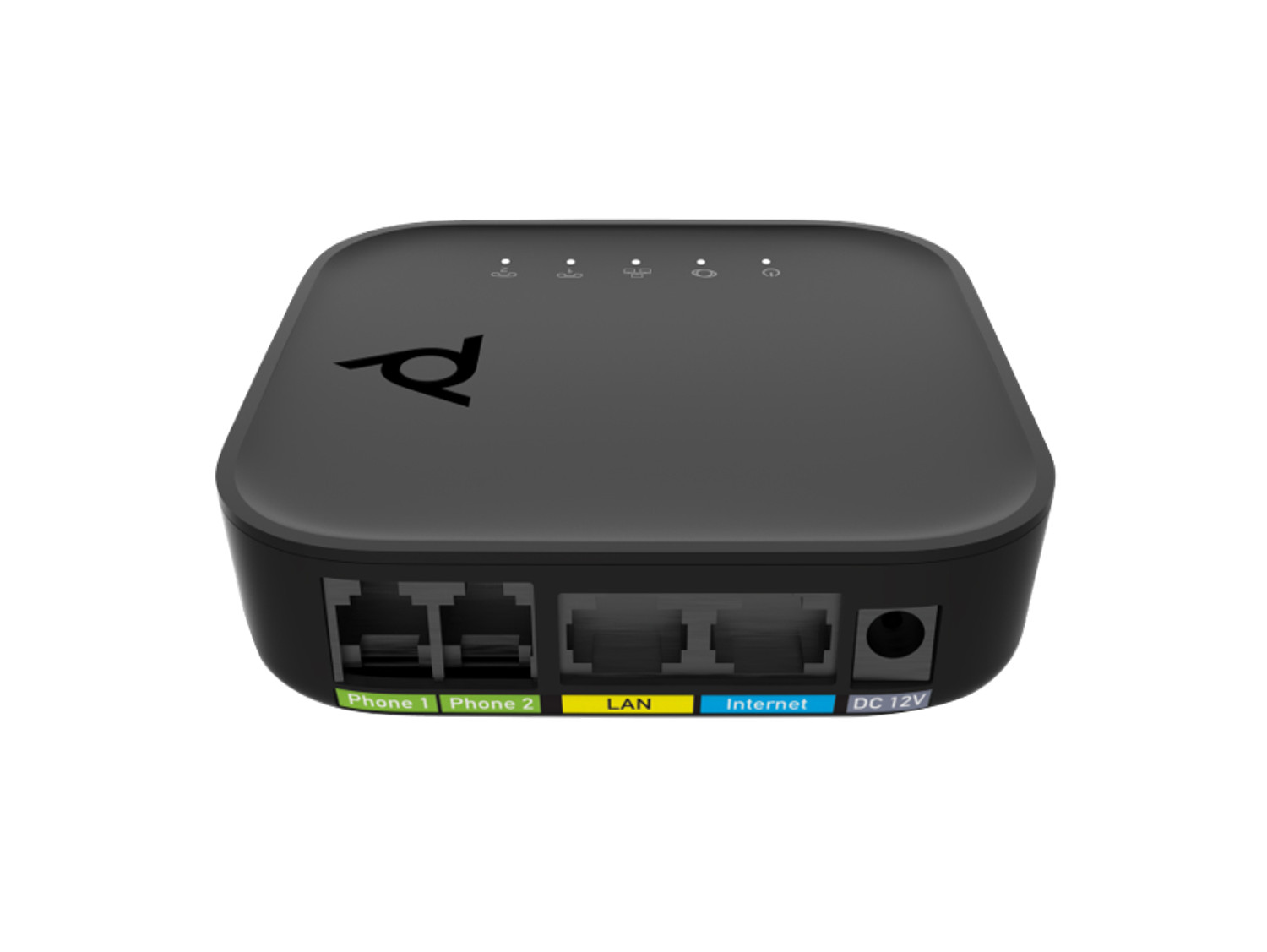 HP Poly ATA 402 2FXS VoicePort VoIP-Adapter