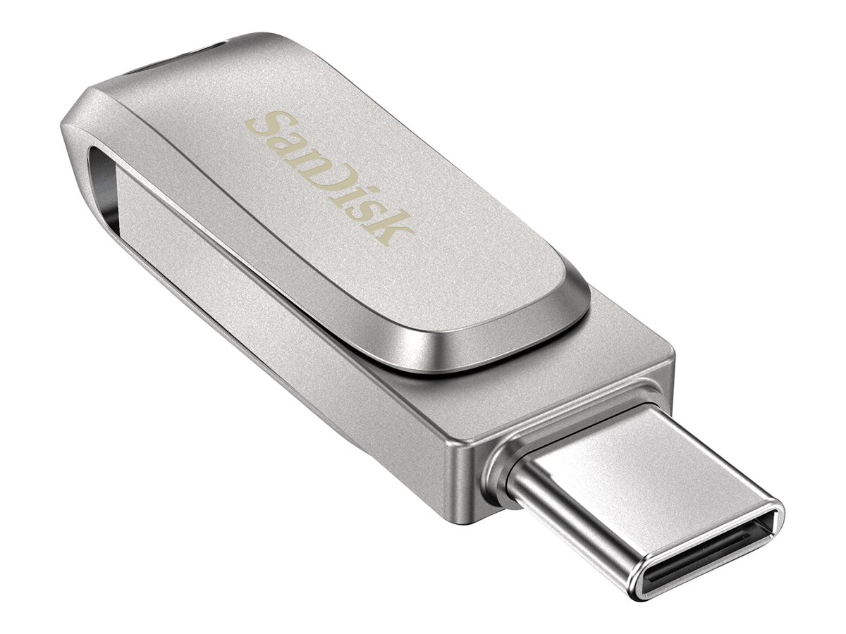 SanDisk USB-Stick Ultra Dual Drive Luxe Type-C silber 64 GB