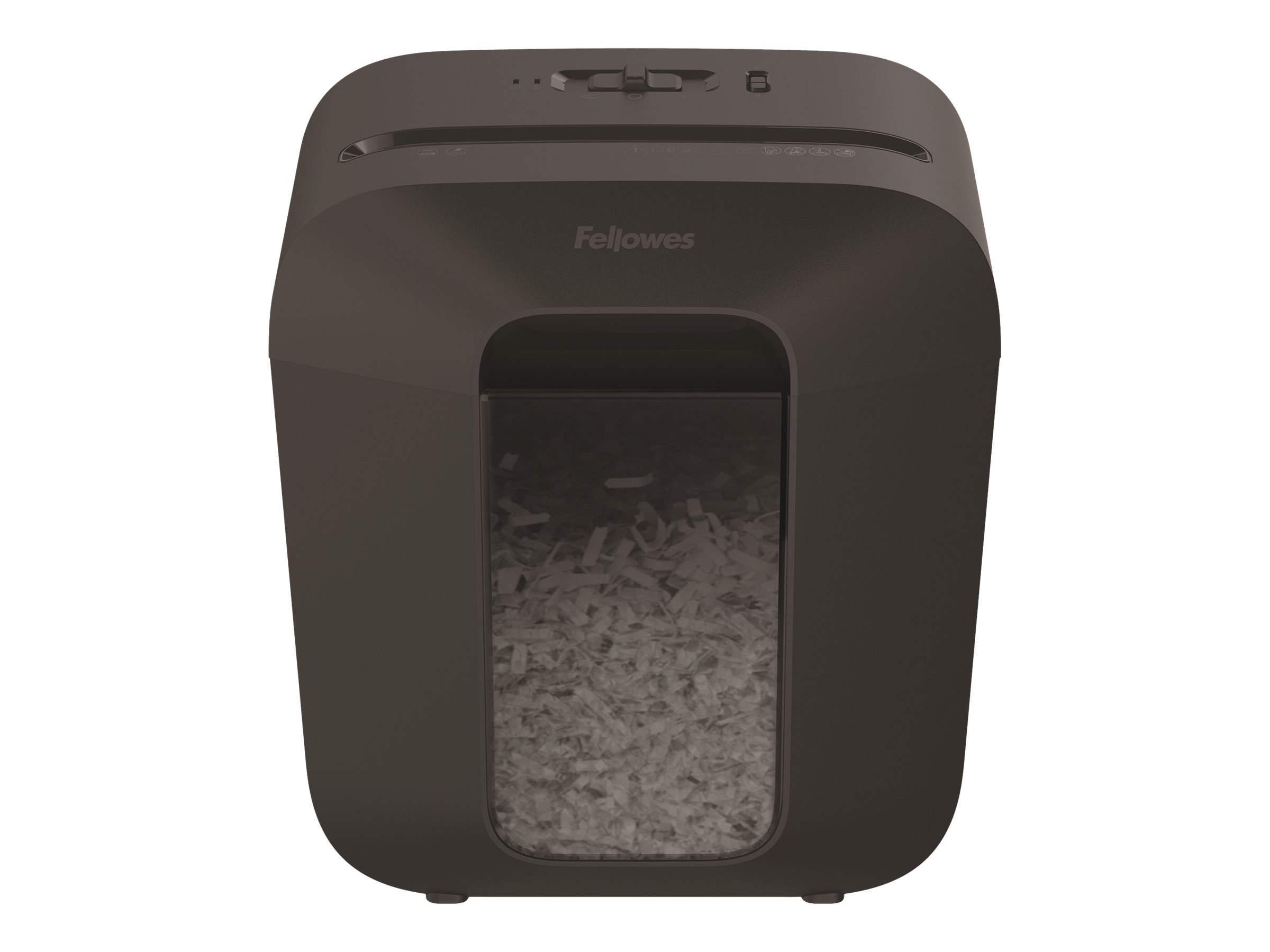 Fellowes Powershred LX25 Aktenvernichter mit Partikelschnitt P-4, 4 x 37 mm, bis 6 Blatt, schwarz Fellowes Powershred LX25 Aktenvernichter mit Partikelschnitt P-4, 4 x 37 mm, bis 6 Blatt, schwarz
