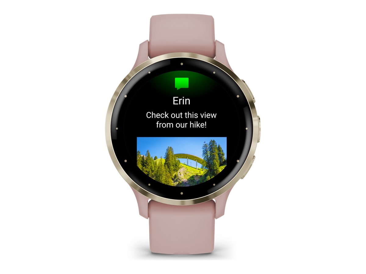 GARMIN Venu 3S Smartwatch dust rose, softgold