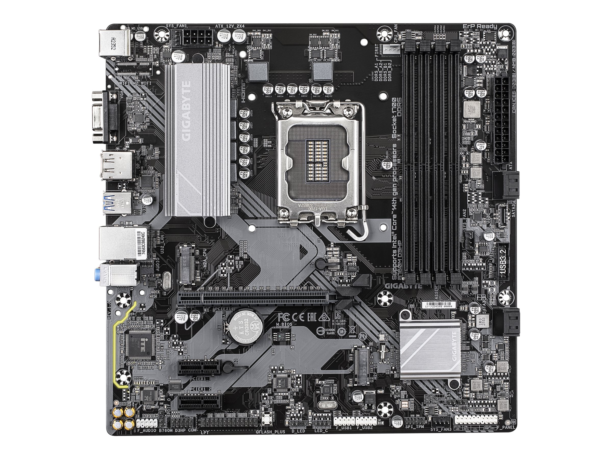GIGABYTE B760M D3HP LGA1700 4xDDR5 4xSATA 2xM.2