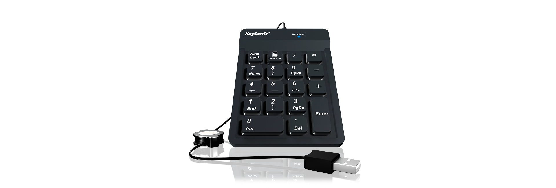 RaidSonic ICY BOX ACK118BK Nummernblock kabelgebunden schwarz