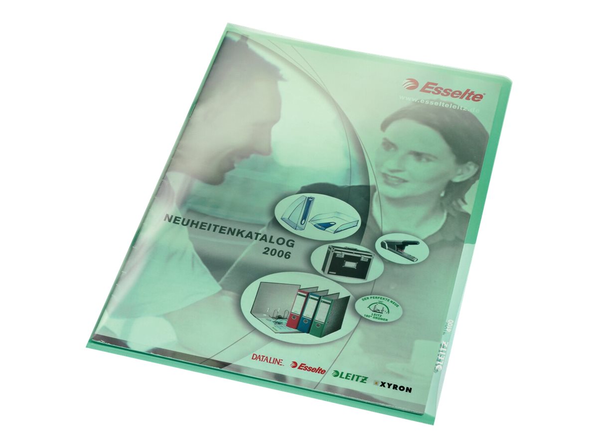 100 LEITZ Sichthuellen Premium 4100 DIN A4 gruen glatt 0,15 mm 100 LEITZ Sichthuellen Premium 4100 DIN A4 gruen glatt 0,15 mm