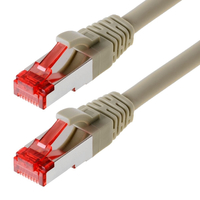 helos Patchkabel Cat 6 SFTP RJ45 grau 20m AWG277 LSZH GHMT
