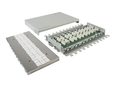 TGT Multi Verbindungsmodul Cat7A-ISO 6xVM 8-8 Aufputz lichtgrau RAL7035
